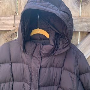 Lands End Maxi Puffer Black Coat Size 16w-18w. 1X